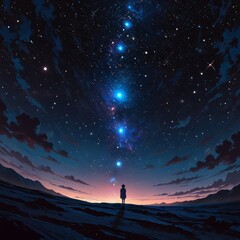Fototapeta premium a galaxy that is above a planet with a star that says star .