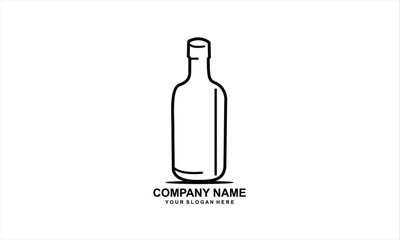 very simple bottle design outline