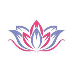 Flower icon logo design