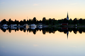 Fototapeta premium reflection of the temple