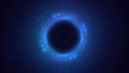 3D manual rendering abstract round light background. Its not AI Generatd illustration.