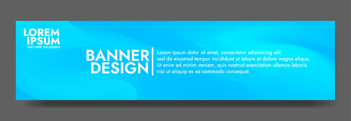 Eye Catching Blue Wave Gradient Banner Style