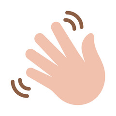Fototapeta premium Wave hand icon