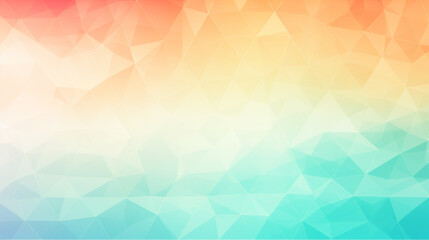 Fototapeta premium Watercolor-style polygon background in light rainbow colors
