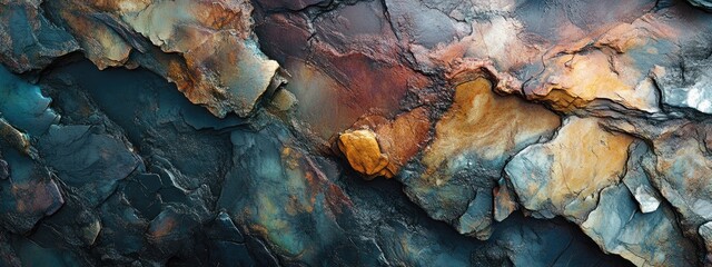 3D rendering of a multi colored natural stone surface