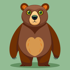 Obraz premium brown bear cartoon