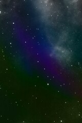 Space and the universe in this image represent beauty, mystery, and brightness