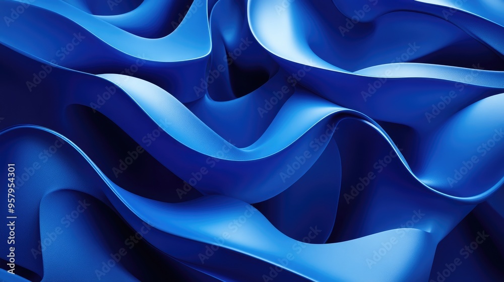 Poster blue abstract background 3d rendering
