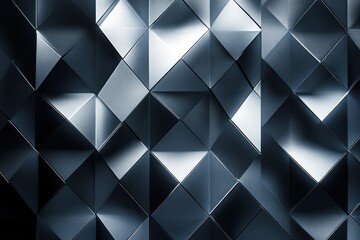 Obraz premium Abstract Geometric Pattern of Dark and Light Gray Squares