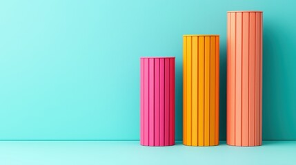 Obraz premium Dynamic Financial Data Business Trends in with Copy Space for Text and Selective Focus, Concept