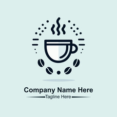 coffee shop logo vector