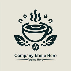 coffee shop logo vector