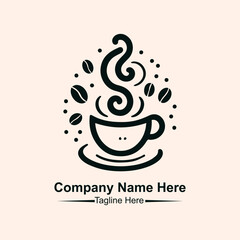 coffee shop logo vector