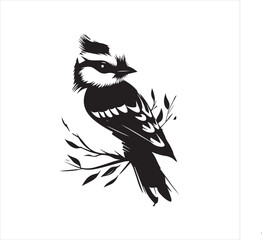 bird, vector, branch, animal, illustration, nature, tree, birds, silhouette, design, art, winter, cute, wildlife, cartoon, crow, beak, black, flower, spring, bullfinch, drawing, leaf, wing, wild