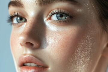 Naklejka premium close up portrait of a woman