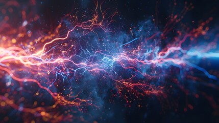 Fototapeta premium electric lighting, abstract electrical background