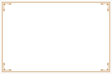 Elements of ornate vintage frames. Gold on white classic calligraphy swirls, floral motifs. Design print for greeting cards, wedding invitations, restaurant menu, royal certificates. Set 29