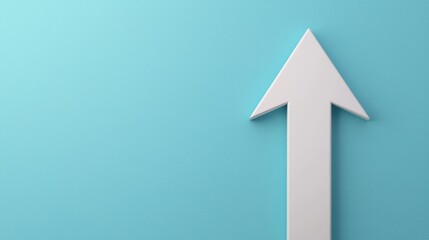 Navigating the Path to Success - Abstract Business Strategy Arrow with Copy Space and Selective Focus in