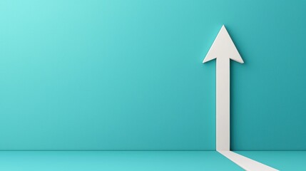 Navigating the Path to Success - Abstract Business Strategy Arrow in with Copy Space for Text