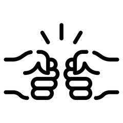 Fist bump icon