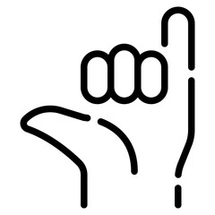 Fototapeta premium Shaka sign icon