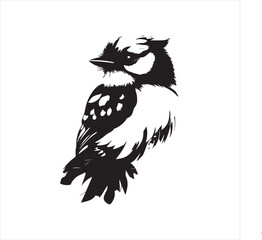 bird, vector, branch, animal, illustration, nature, tree, birds, silhouette, design, art, winter, cute, wildlife, cartoon, crow, beak, black, flower, spring, bullfinch, drawing, leaf, wing, wild