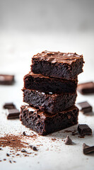 stack of chocolate pieces