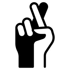 Crossed fingers icon