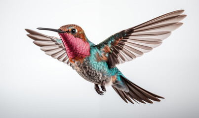 Obraz premium Hummingbird Studio Shot on a Clean Background