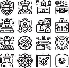 Sefty, locker, privacy Sketce set