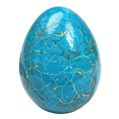 Eggshell Elegance Exploring the Hue of a Blue Egg on White or PNG Transparent Background.