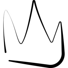 King Crown Sketches. Graffiti Grunge Paint Crown Icon. Vector Illustration