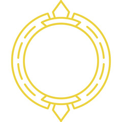 Art Deco Circle Frame