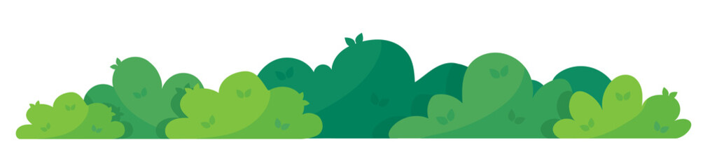 Green bush blossom. grass bush