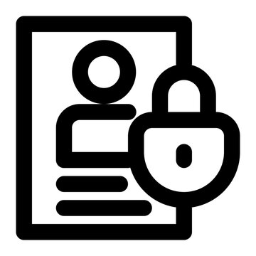 recommend clip art: confidentiality, restriction, lock, privacy, cyber security outline icon