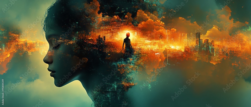 Aufkleber Design an abstract image featuring shapes representing choices