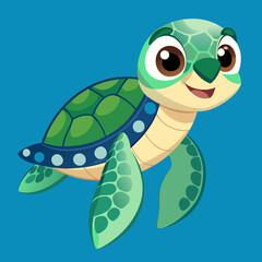 young sea turtle generative ai