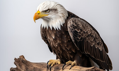 Obraz premium Eagle Studio Shot on a Clean Background