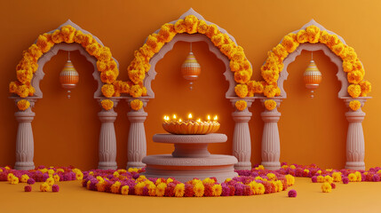 Fototapeta premium makar sankranti, diwali, lohri indian traditional festival background