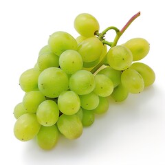 green grape on white background isolated 