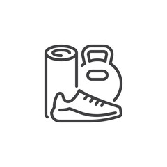 Sports Equipment line icon