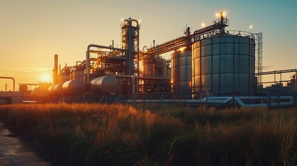 Fototapeta premium Biogas facility