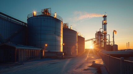Obraz premium Biogas facility