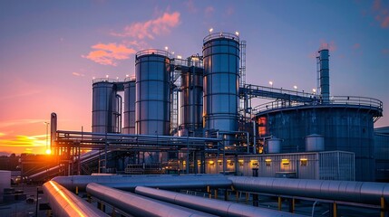 Obraz premium Biogas factory