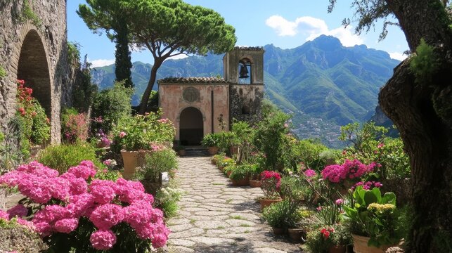 Garden at Ravello's Villa Rufolo.