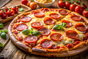 Pizza Party: A Close-Up on Pepperoni and Cheese