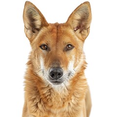 Obraz premium Dingo Closeup on transparent background