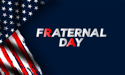 Fraternal Day in the United States , vektor background