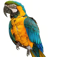 Obraz premium Majestic Parrot Shot on transparent background 