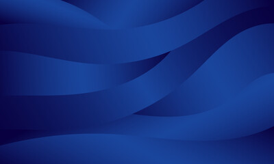 elegant dark blue gradient wave pattern abstract background